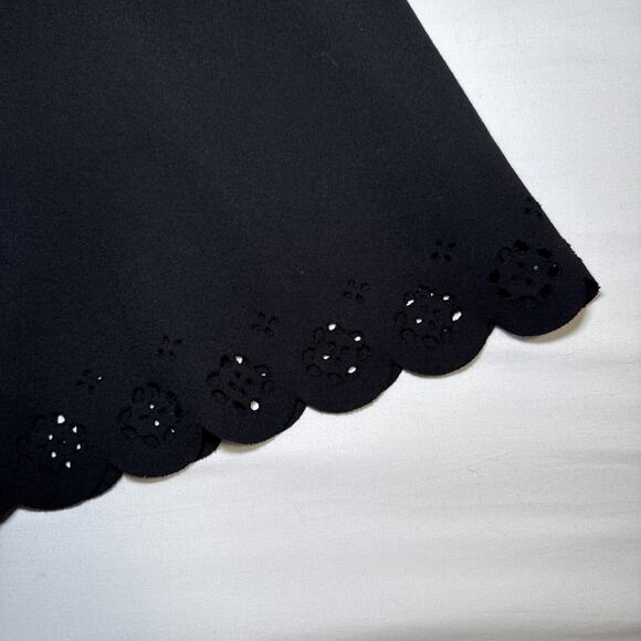 Ann Taylor LOFT Plus Sz 22 Womens Black Eyelet Bottom Sleeveless Dress Work EUC - Picture 3 of 12